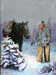 Image Celebrating Cowboy Christmas In The Wild West Wallpaper