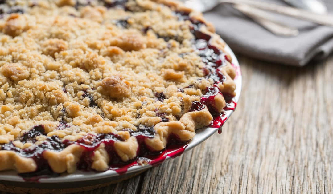 Image Delicious, Homemade Blueberry Pie Wallpaper