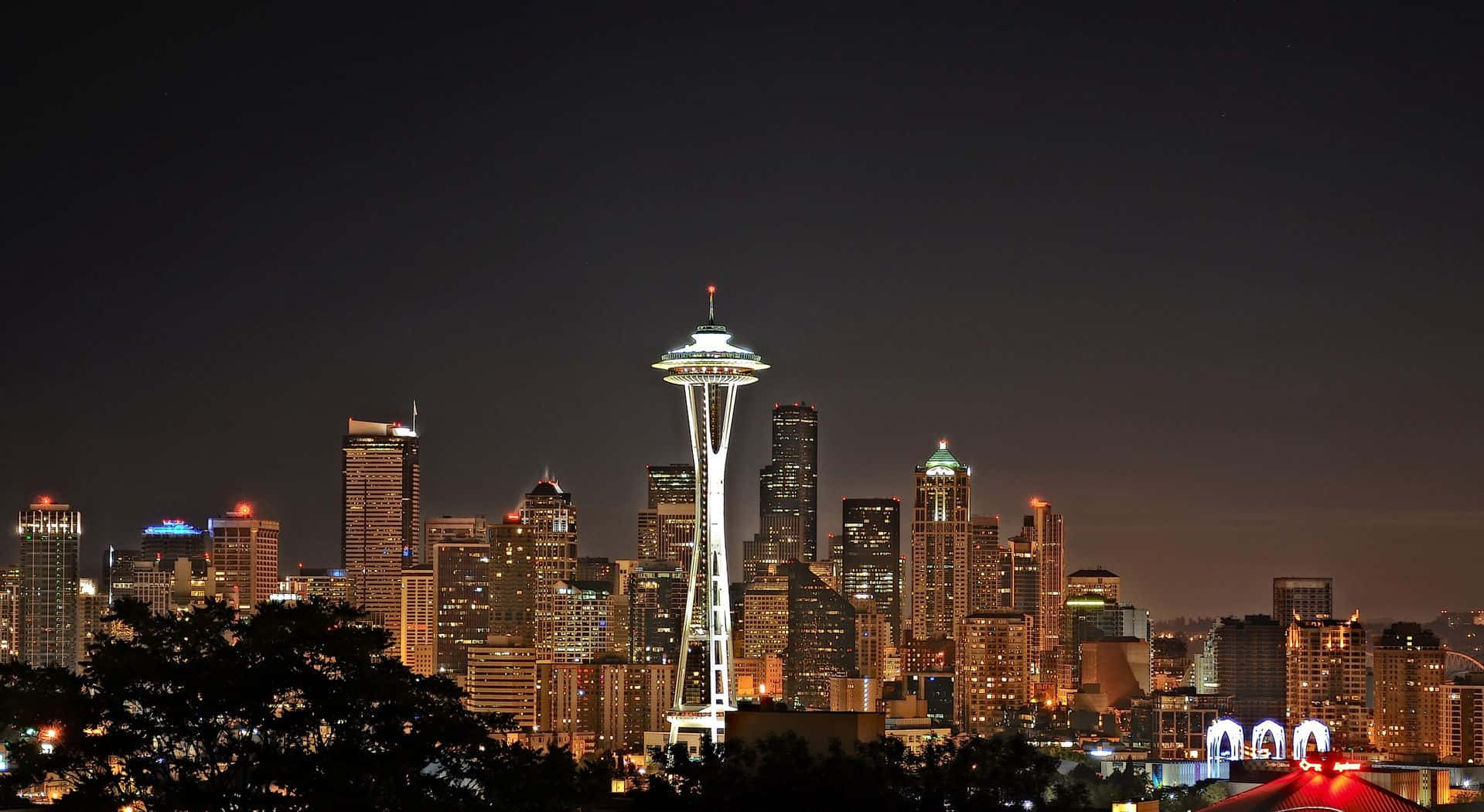 Image Enjoy The Peaceful View Of Seattle Harbour Wallpaper