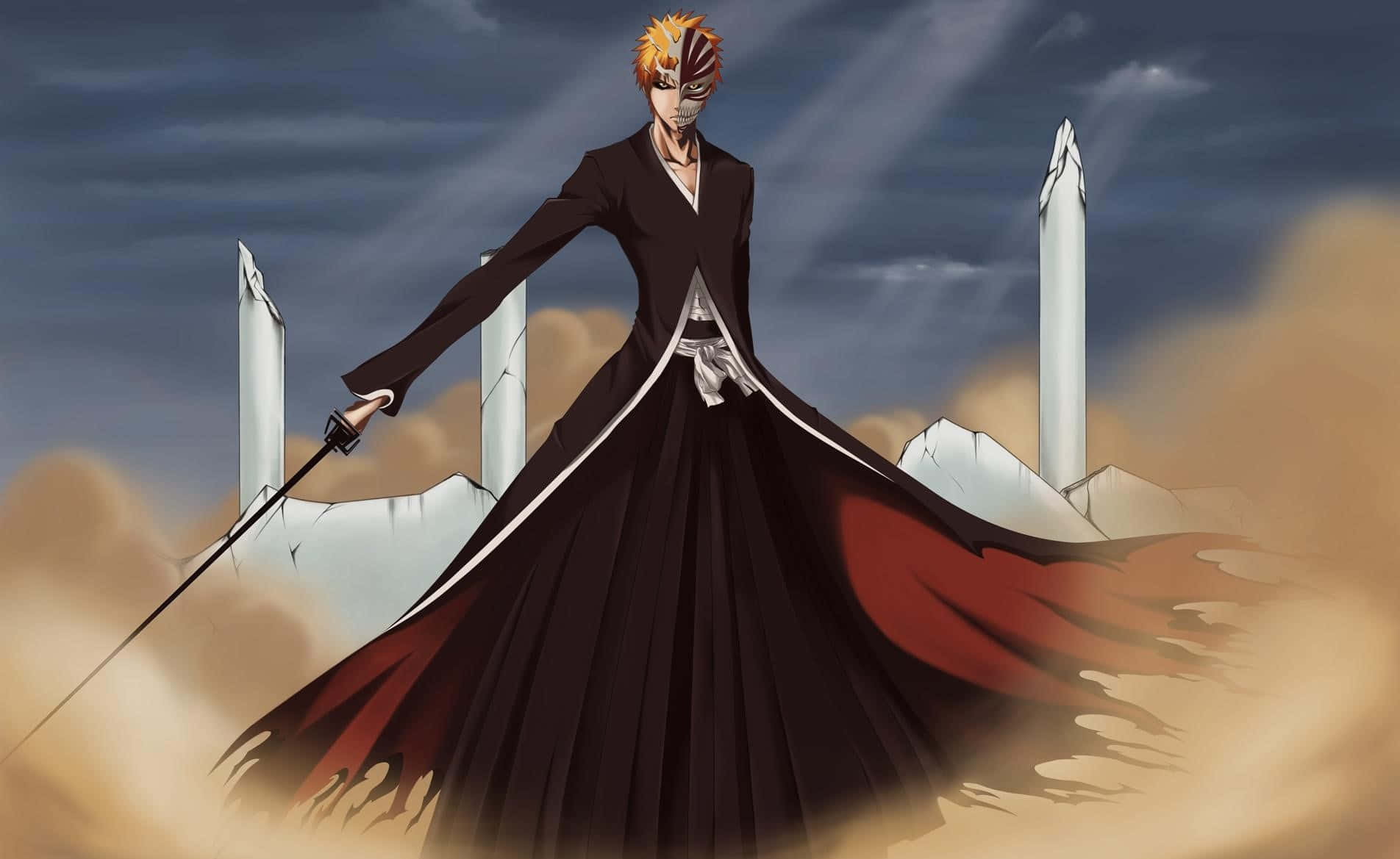 Image Ichigo Kurosaki And Quincy Uryū Ishida Facing Off In The Thousand-year Blood War Arc Wallpaper