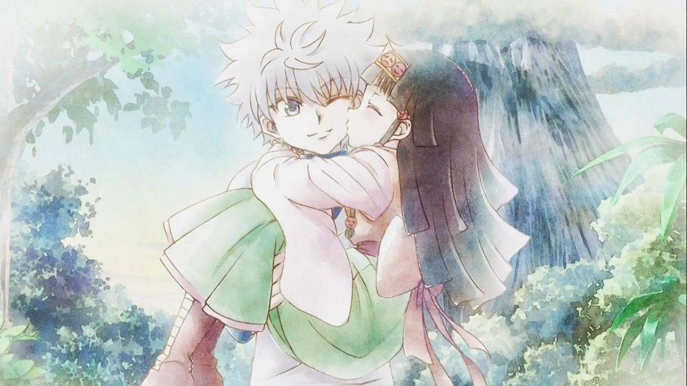 Image Killua And Alluka, Siblings From The Beloved Anime Hunter X Hunter Wallpaper