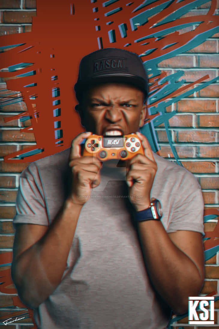 Image Ksi Enjoying A Moment Of Success Wallpaper