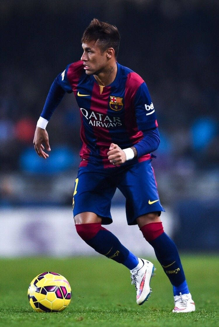 Image Neymar Playing In A Match For Fc Barcelona Wallpaper