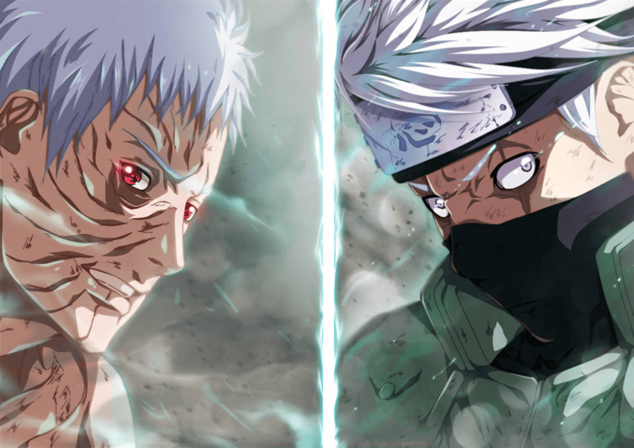 Image Obito Uchiha And Kakashi Hatake Battle Intensely Wallpaper