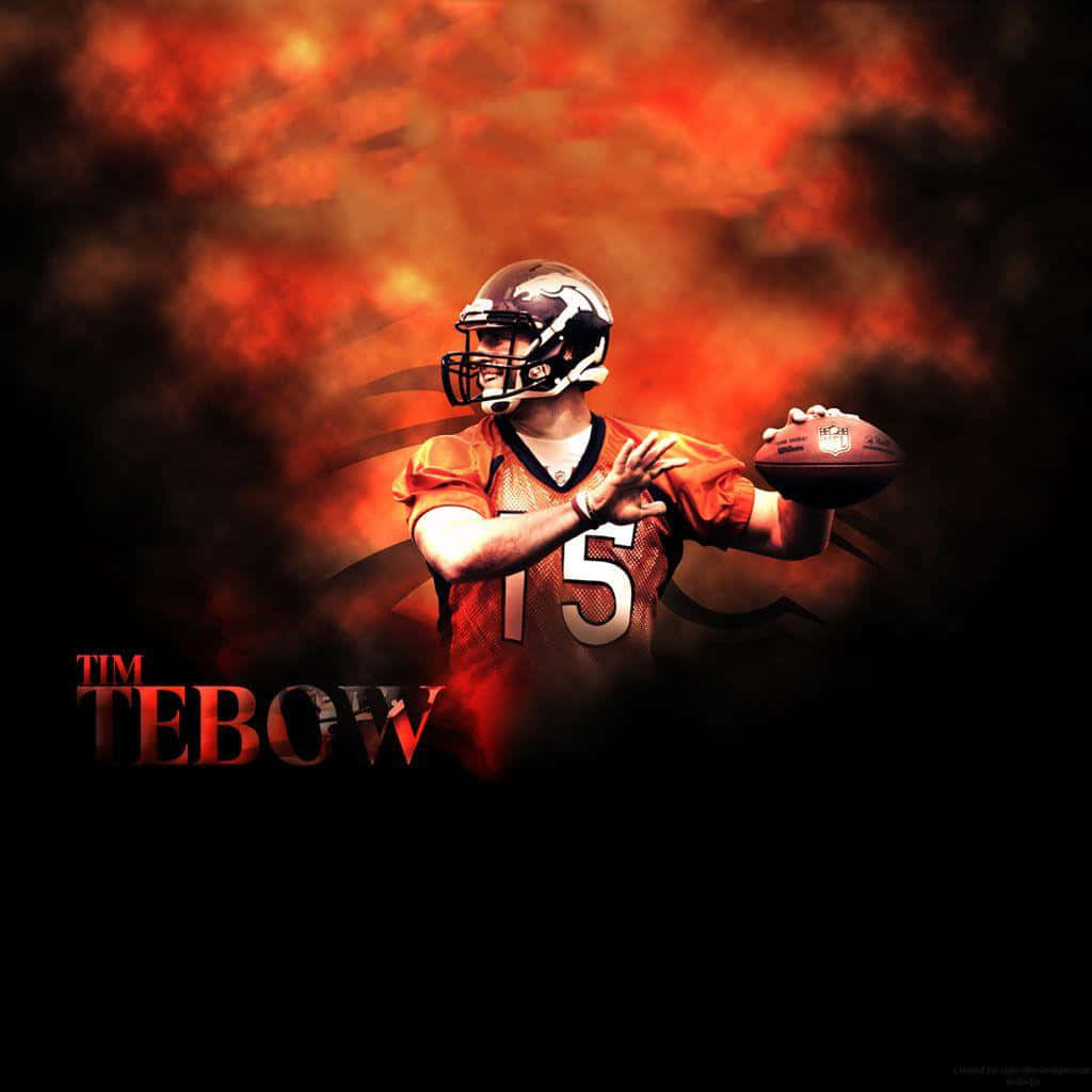 Image Tim Tebow Praying On A Football Field. Wallpaper