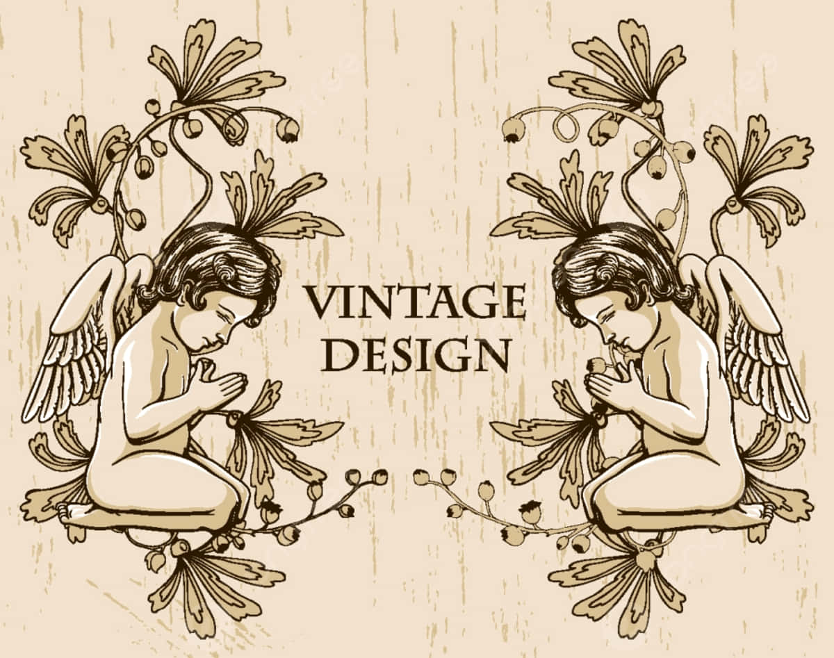 Image Vintage Angel Of Prayer Wallpaper