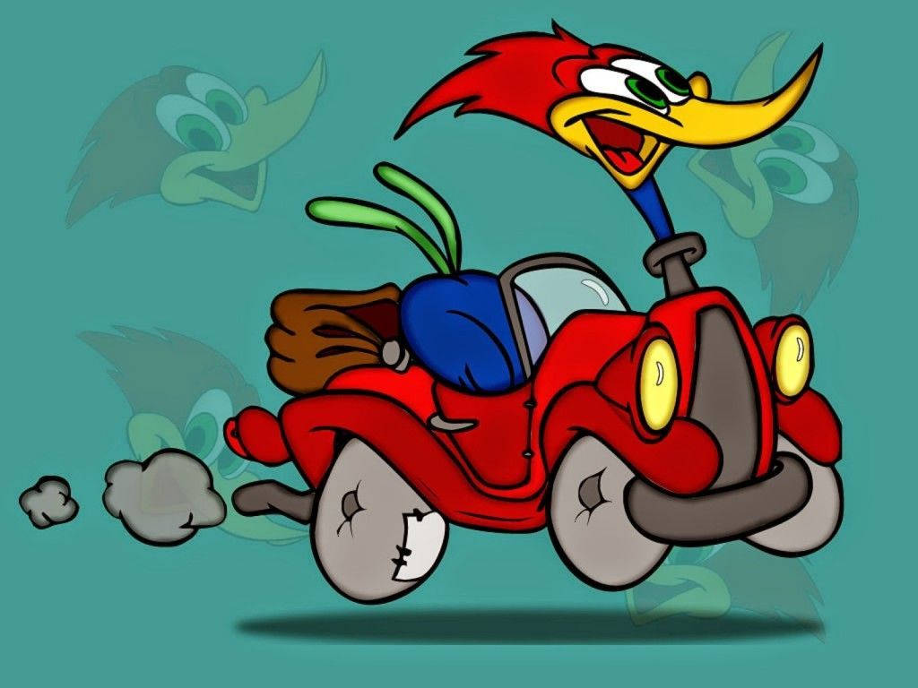 Image Woody Woodpecker Enjoying A Swim Wallpaper