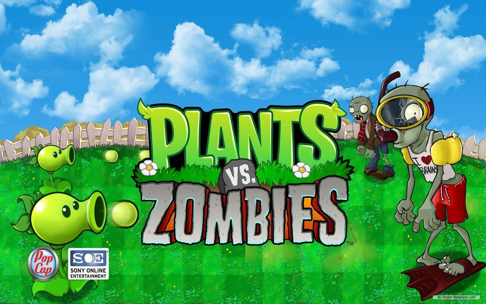 Image Zombies Vs Plants Battle Wallpaper