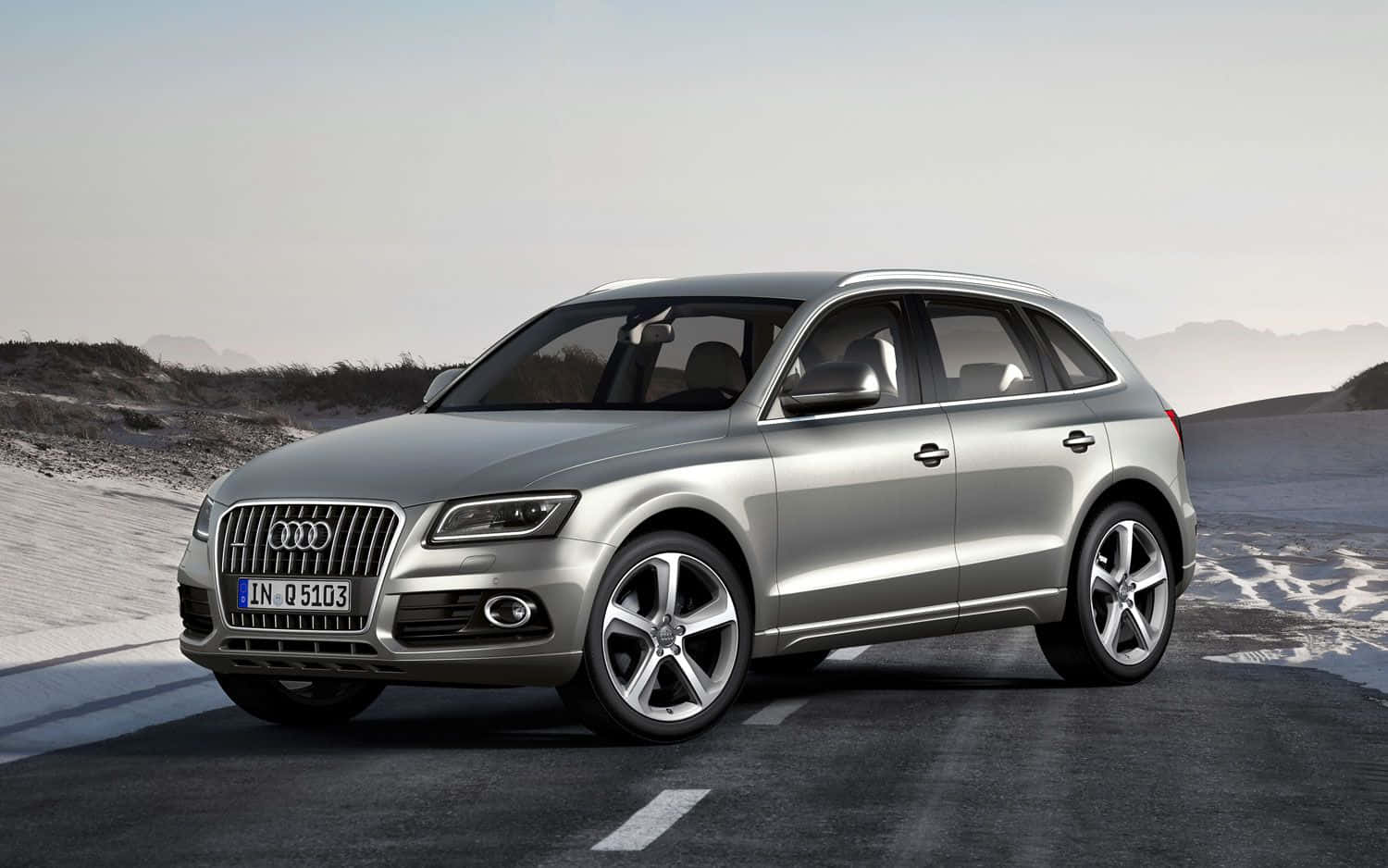 Immaculate Audi Q5 In Action Wallpaper