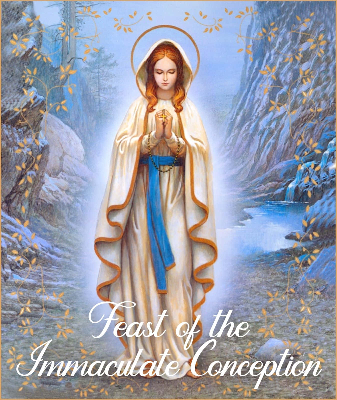 Immaculate Conception Celebration Artwork Wallpaper