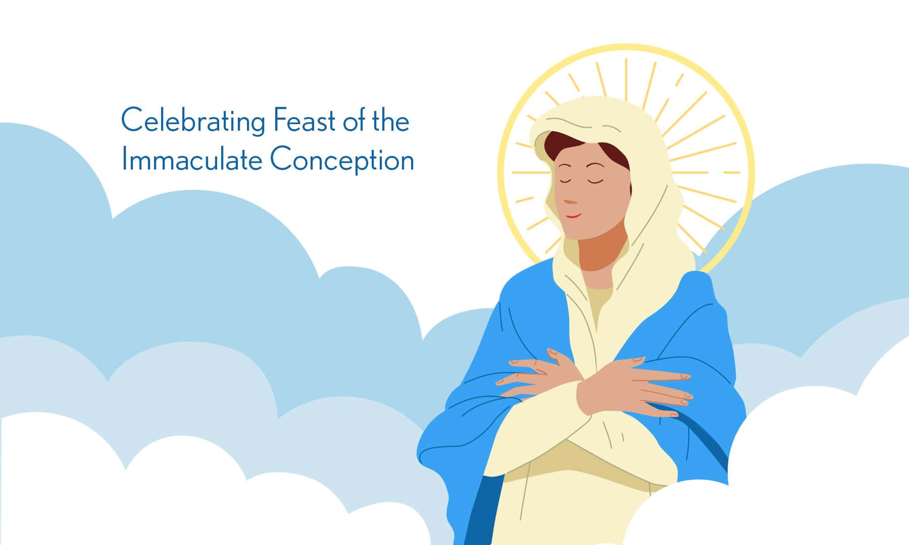 Immaculate Conception Celebration Illustration Wallpaper