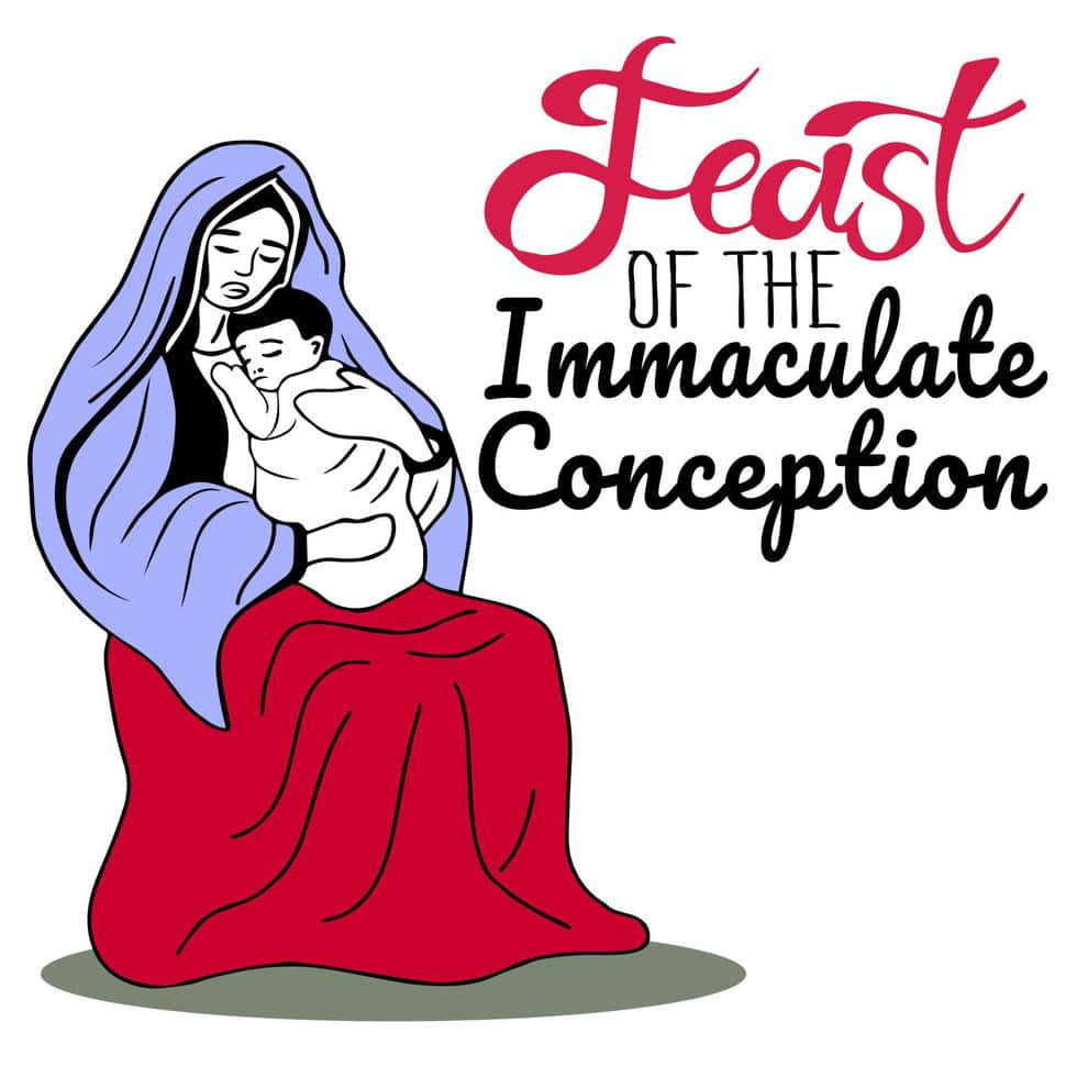 Immaculate Conception Festivity Illustration Wallpaper