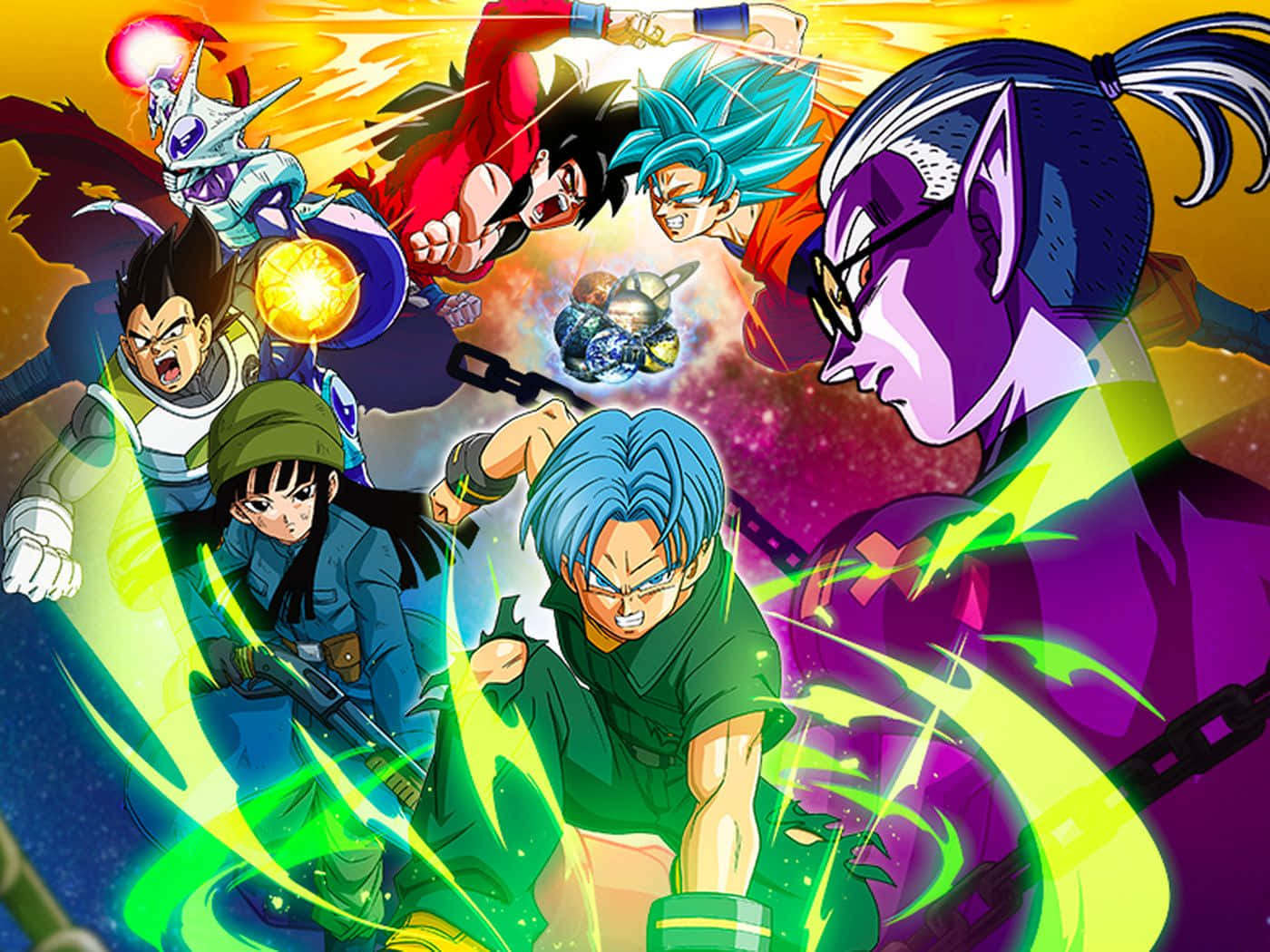 Immerse Yourself In A World Of Adventure And Excitement With Dragon Ball Heroes! Wallpaper