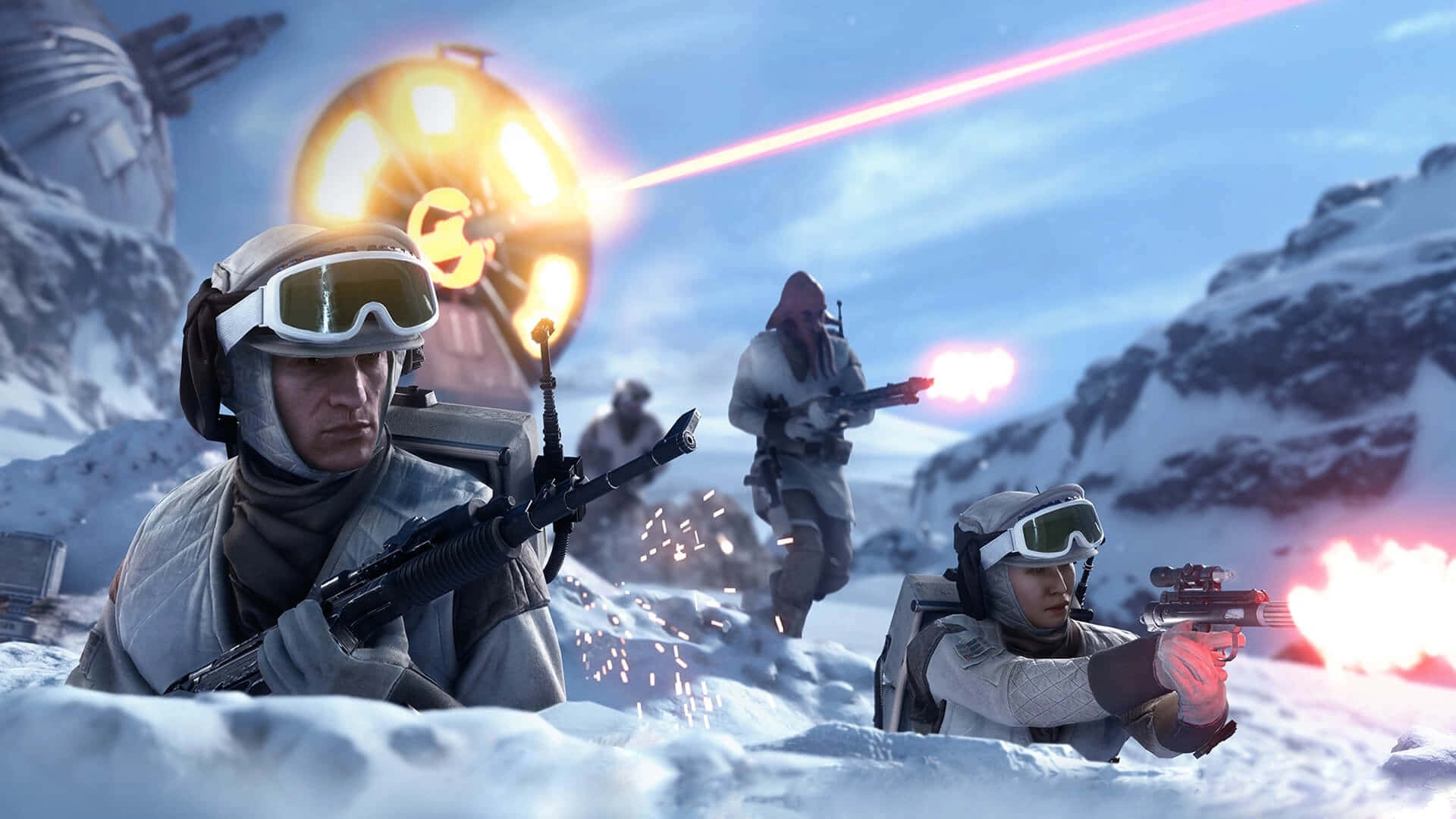 Imperial Forces Clash With The Rebel Alliance In The Epic Battle Of Hoth