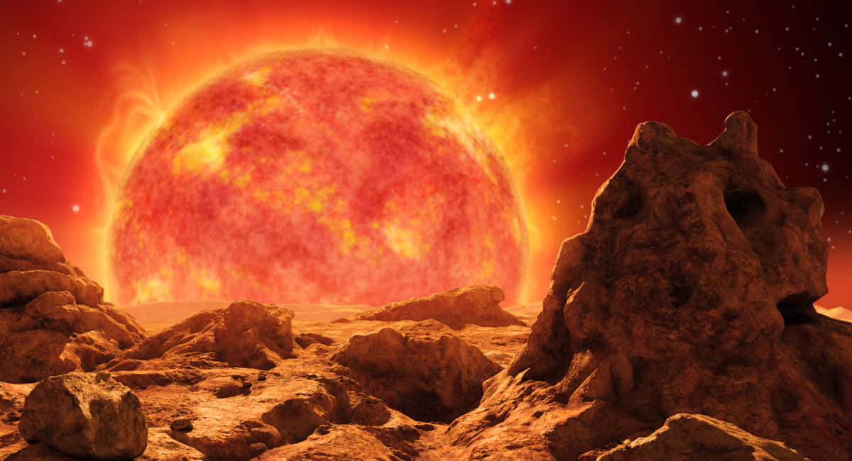 Imposing Red Giant Star Wallpaper