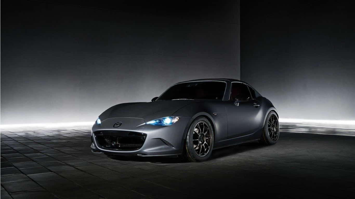 Impressive Dark Gray Mazda Mx 5 Miata Sports Car Wallpaper