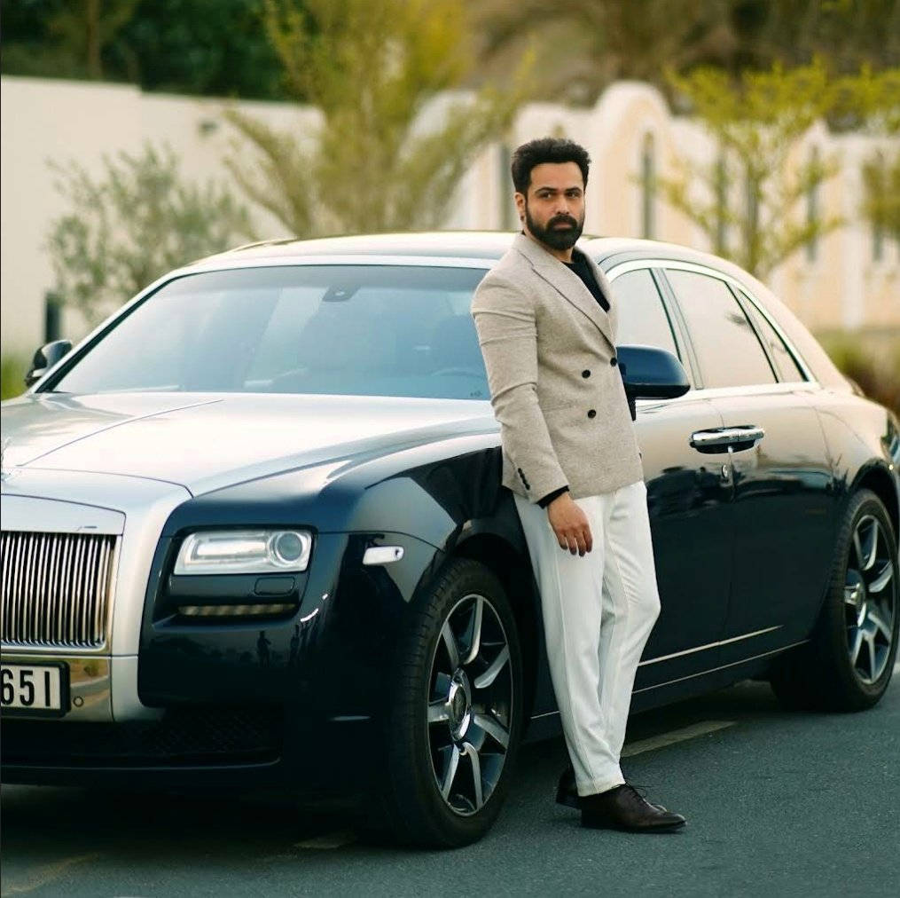 Imran Hashmi Posing With His Luxury Car Wallpaper