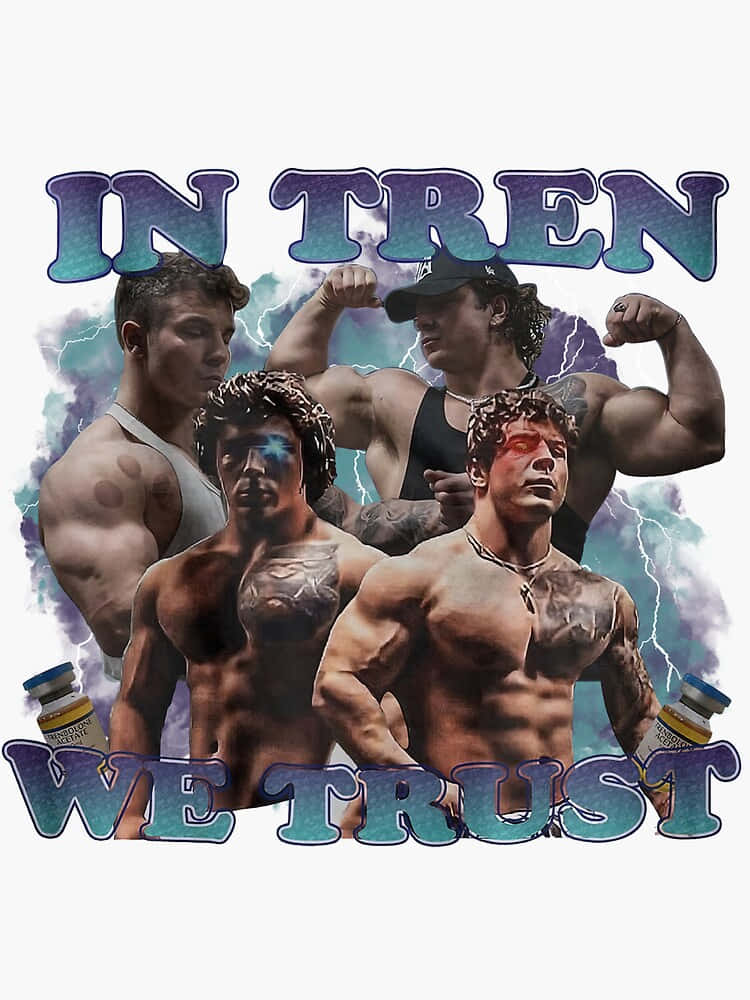 In Tren We Trust Fitness Twins Wallpaper