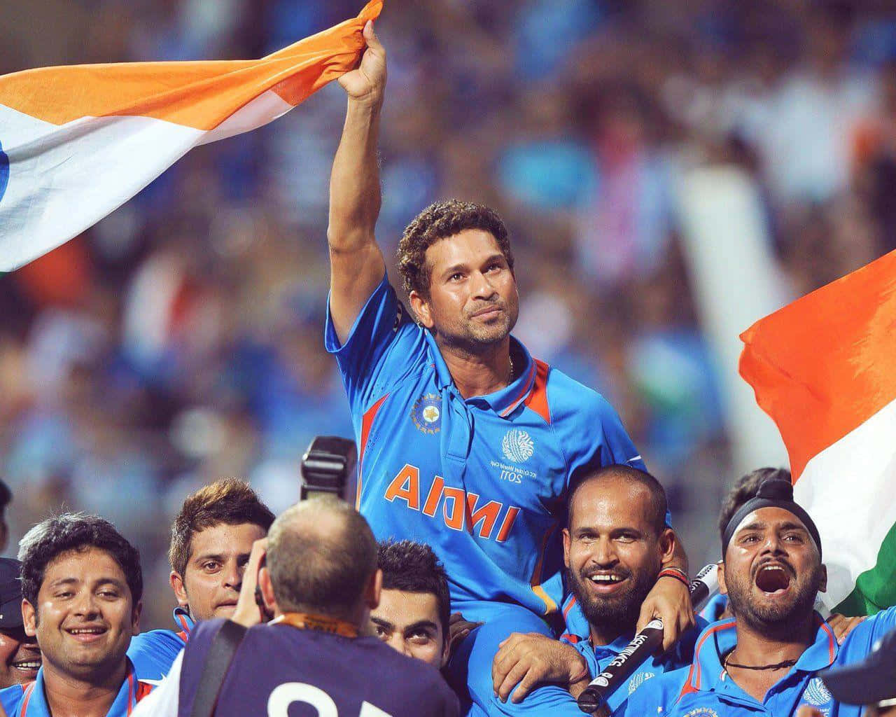 India's Cricket Legend, Sachin Tendulkar. Wallpaper