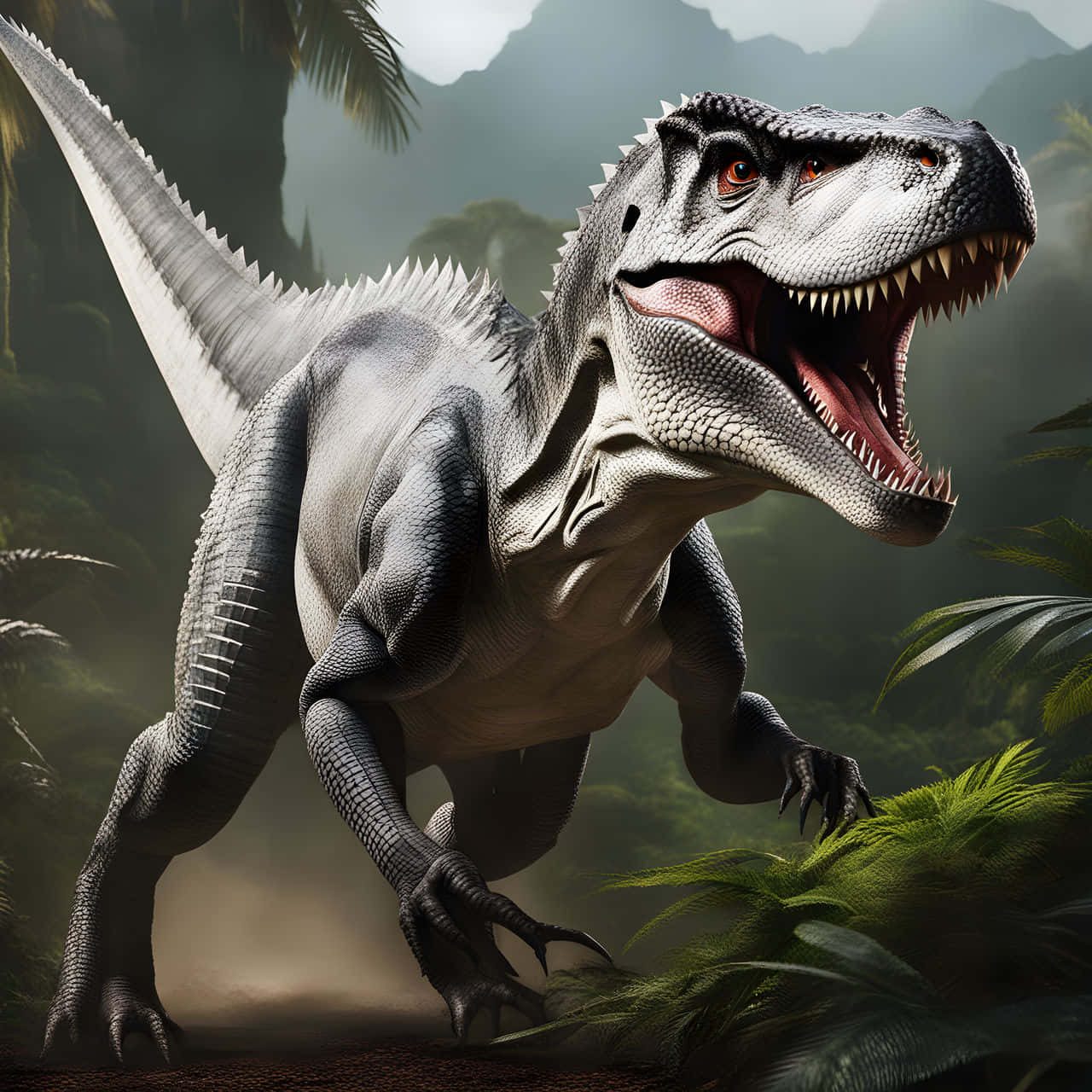 Indominus Rex In Jungle Wallpaper