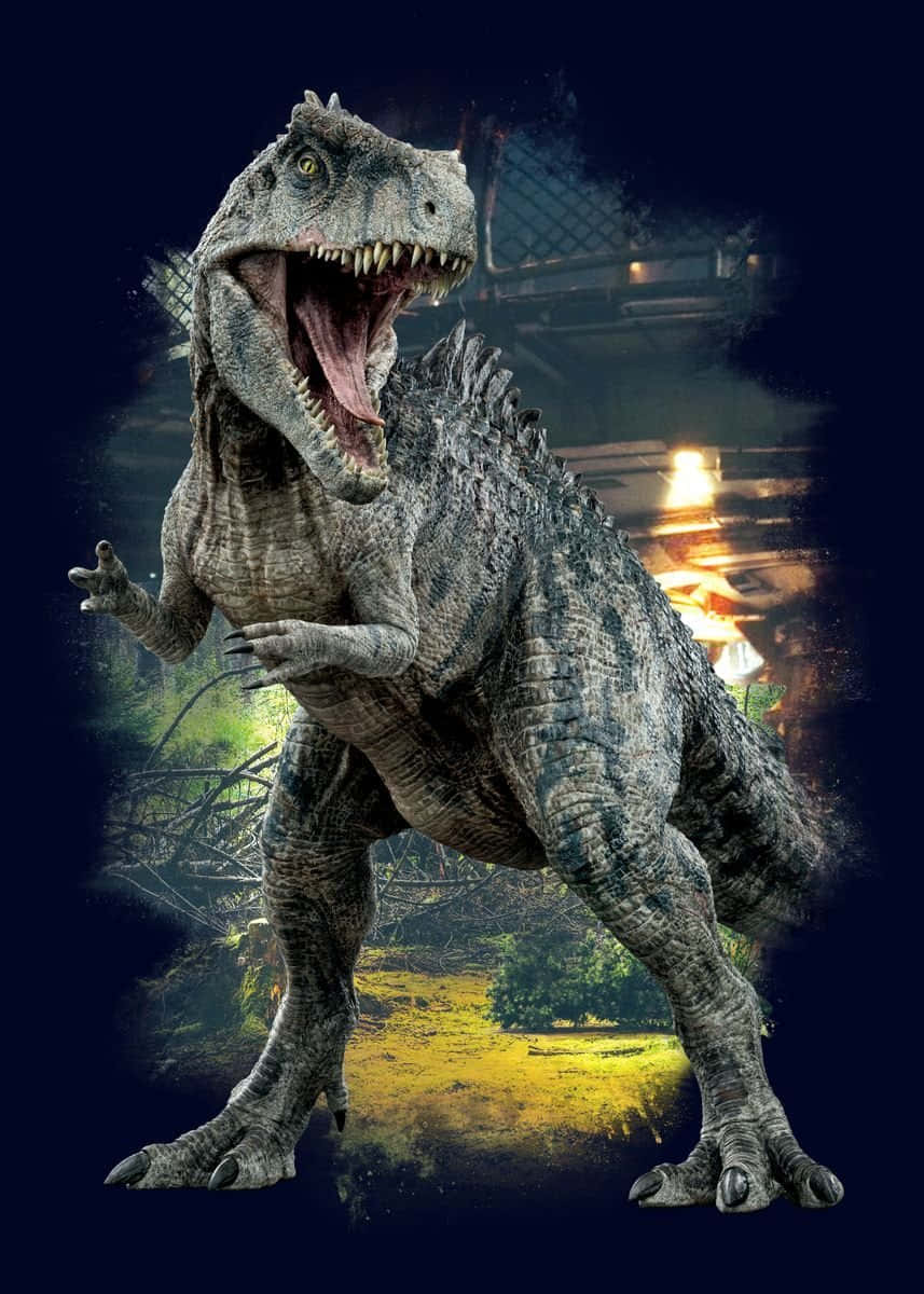 Indominus Rex Roaring Dinosaur Wallpaper