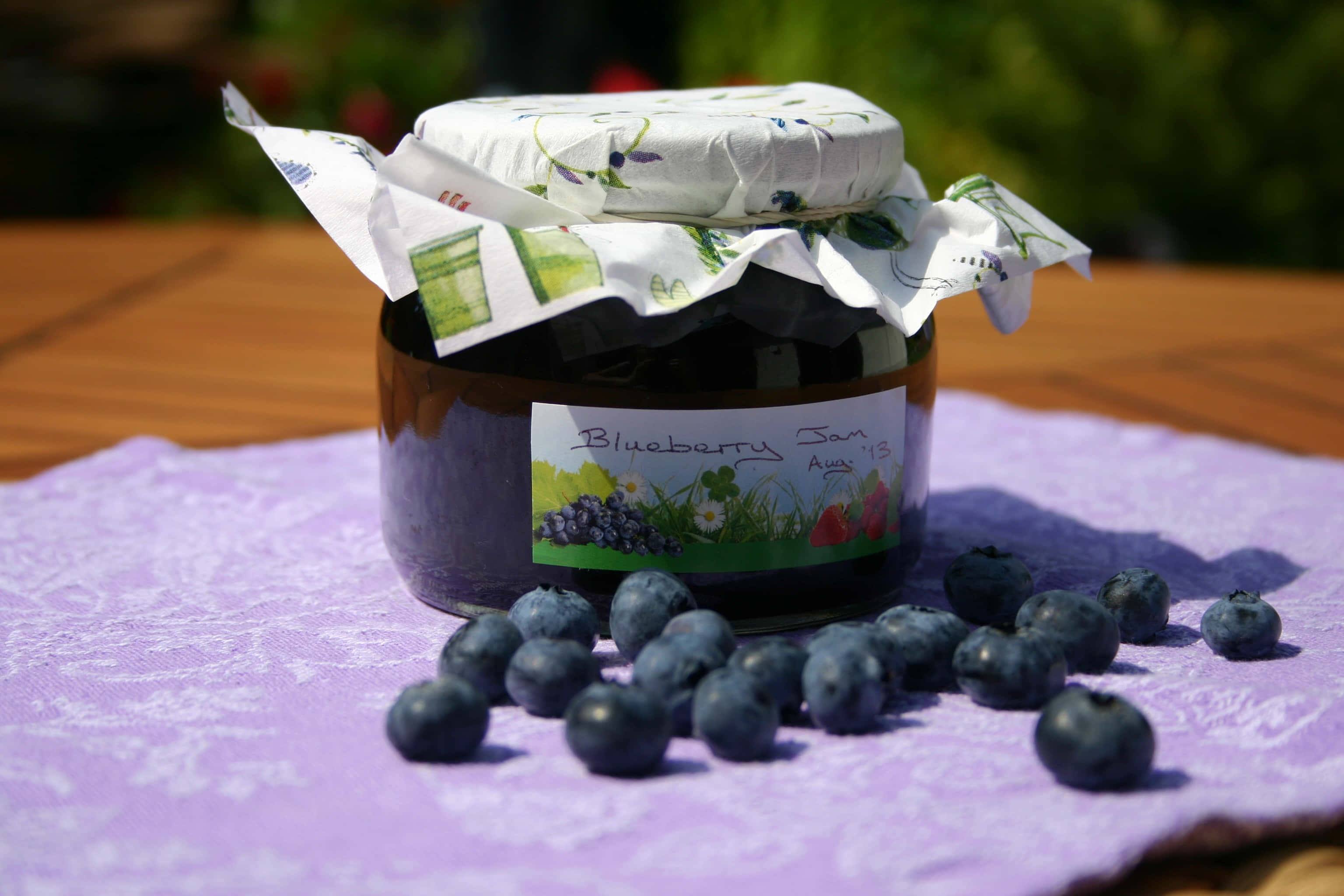 Indulge Your Taste Buds In The Sweet And Succulent Taste Of Our Homemade Blueberry Jam! Wallpaper