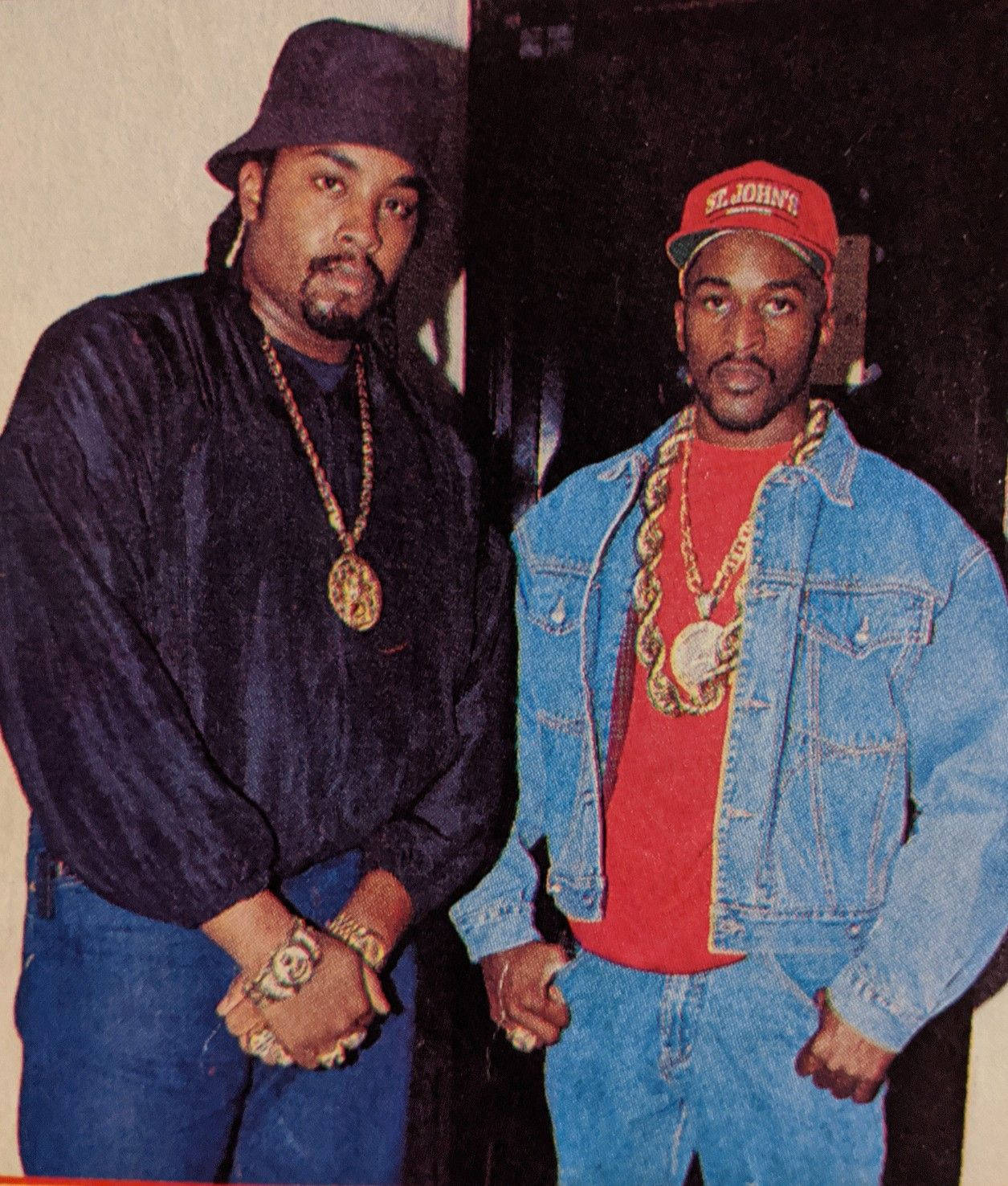 Influential Hip-hop Duo Eric B & Rakim In 80s Fashion Wallpaper