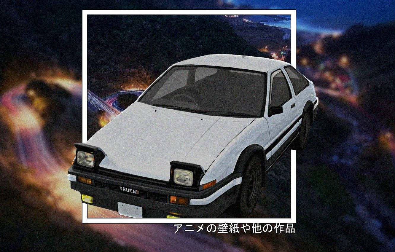 Initial D Retro Car Wallpaper