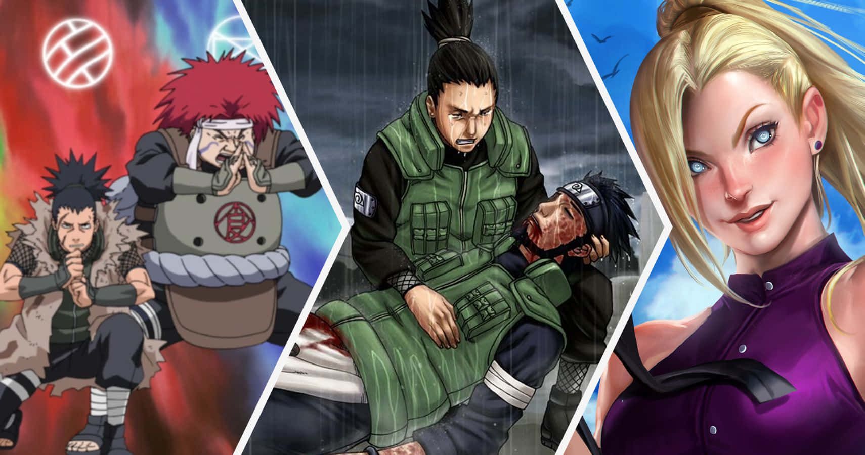 Ino-shika-cho Formation Unleashed Wallpaper