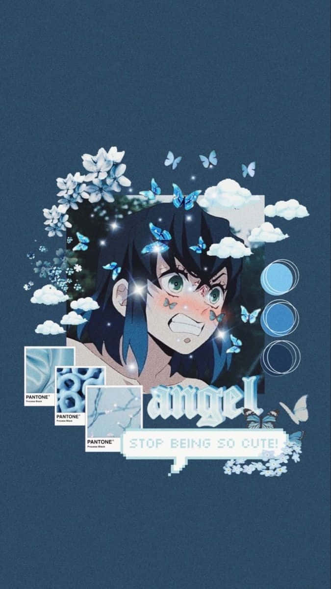 Inosuke Aesthetic Angel Theme Wallpaper