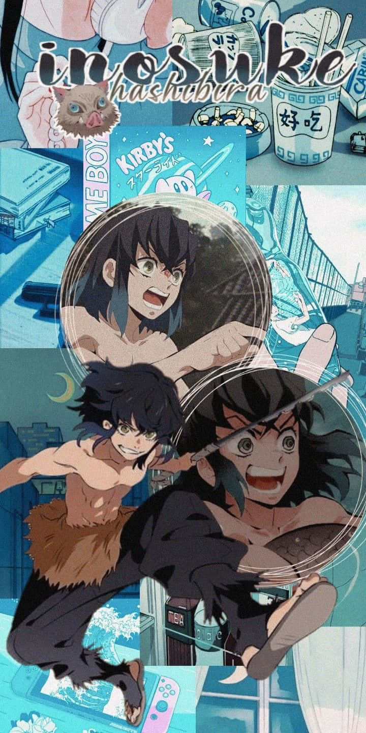 Inosuke Aesthetic Collage Wallpaper