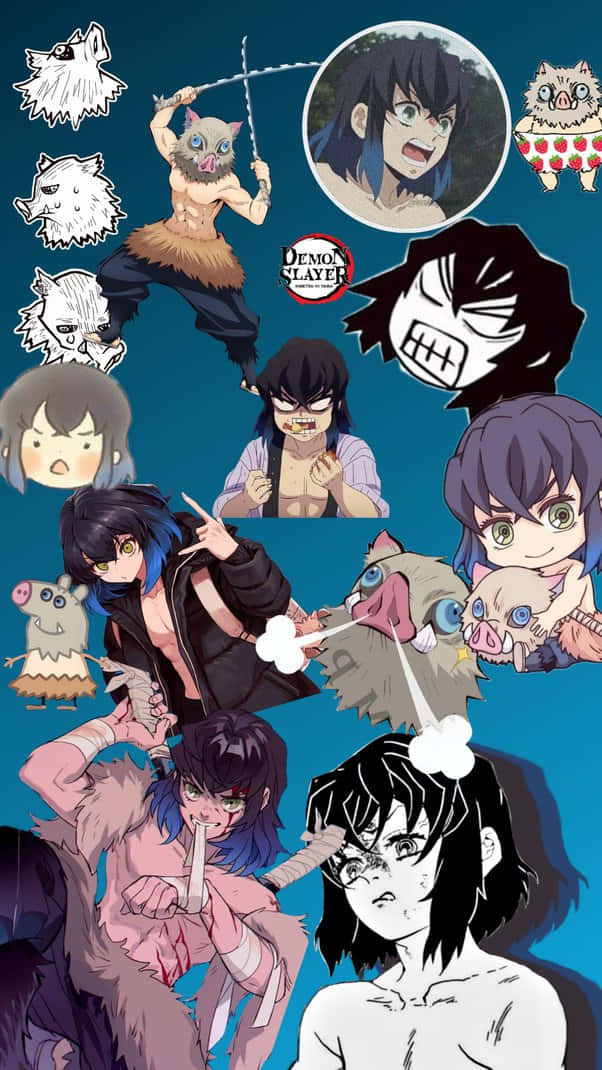 Inosuke_ Collage_ Aesthetic Wallpaper