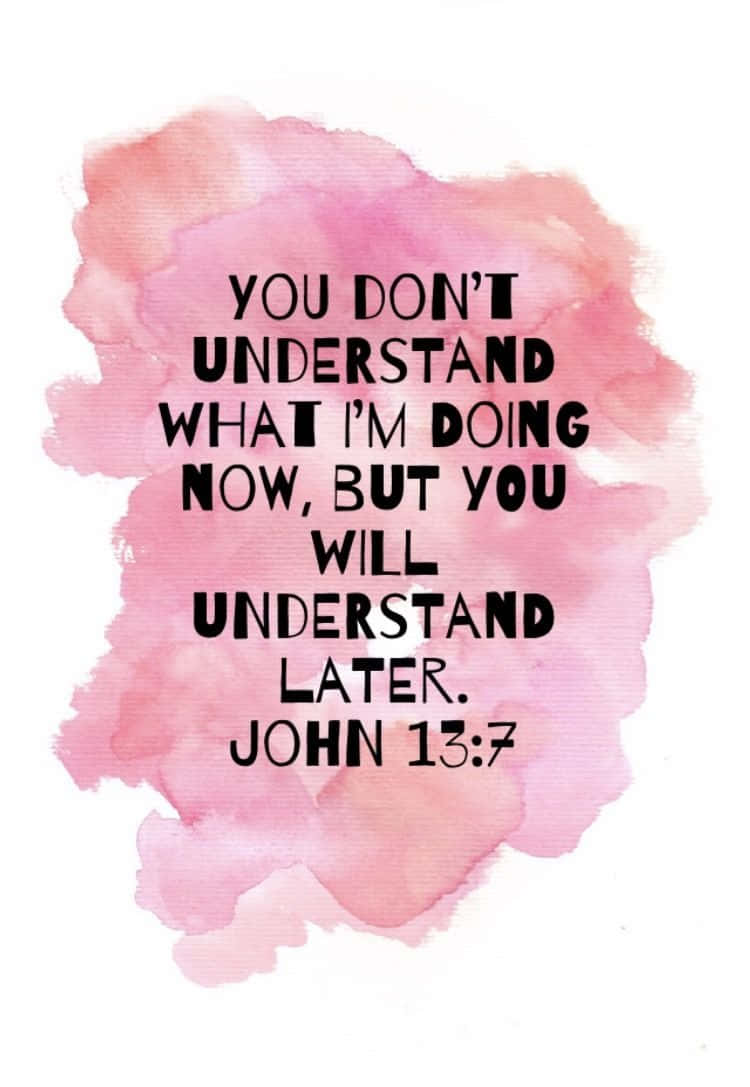 Inspirational Bible Verse John137 Wallpaper