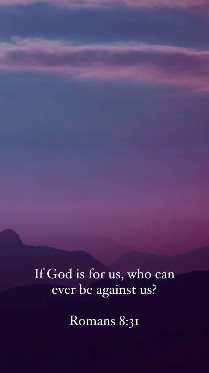 Inspirational Bible Verse Romans831 Wallpaper