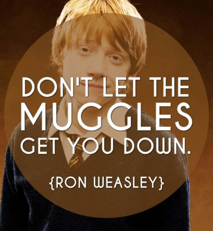 Inspirational Harry Potter Quote On A Magical Background Wallpaper