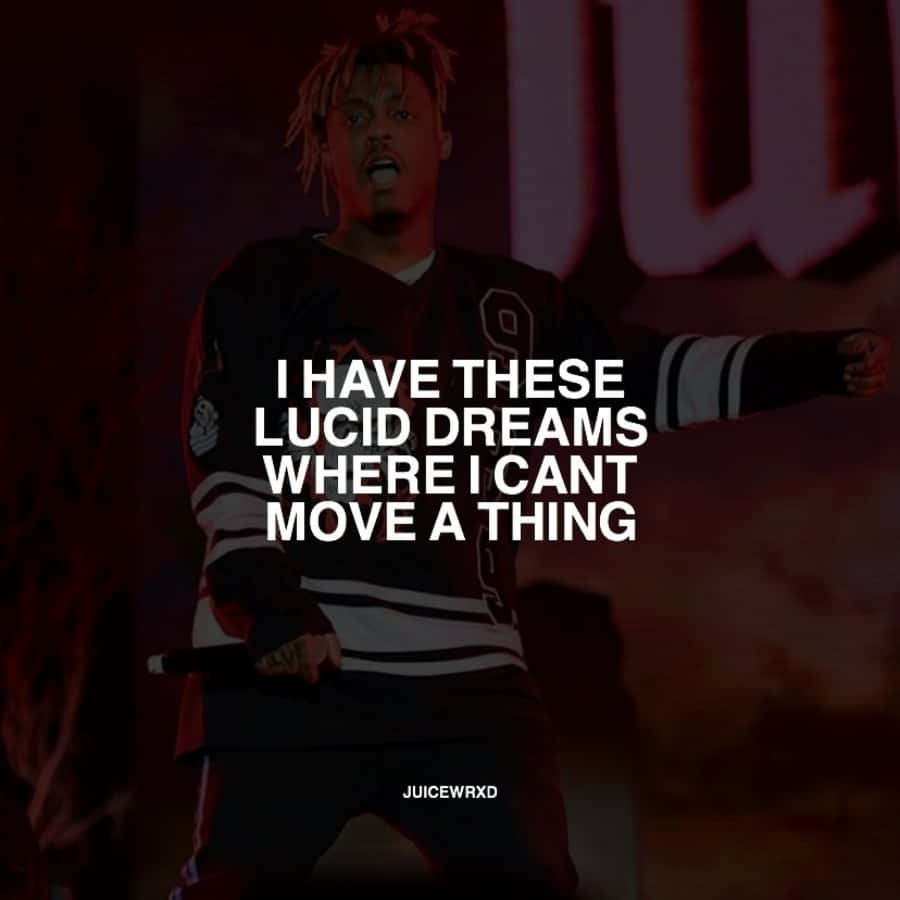 Inspirational Juice Wrld Quote Artwork Wallpaper