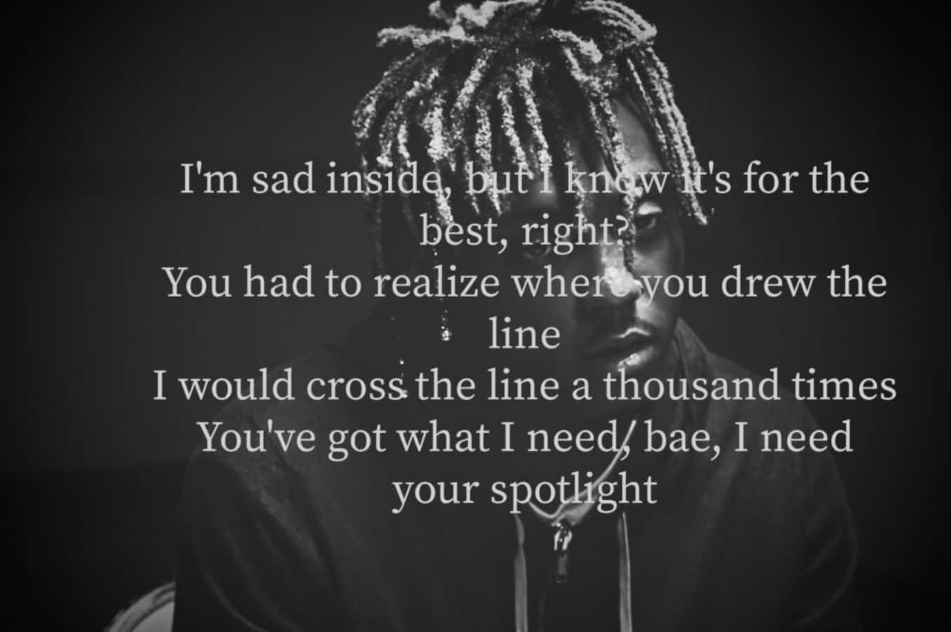 Inspirational Juice Wrld Quote Wallpaper Wallpaper