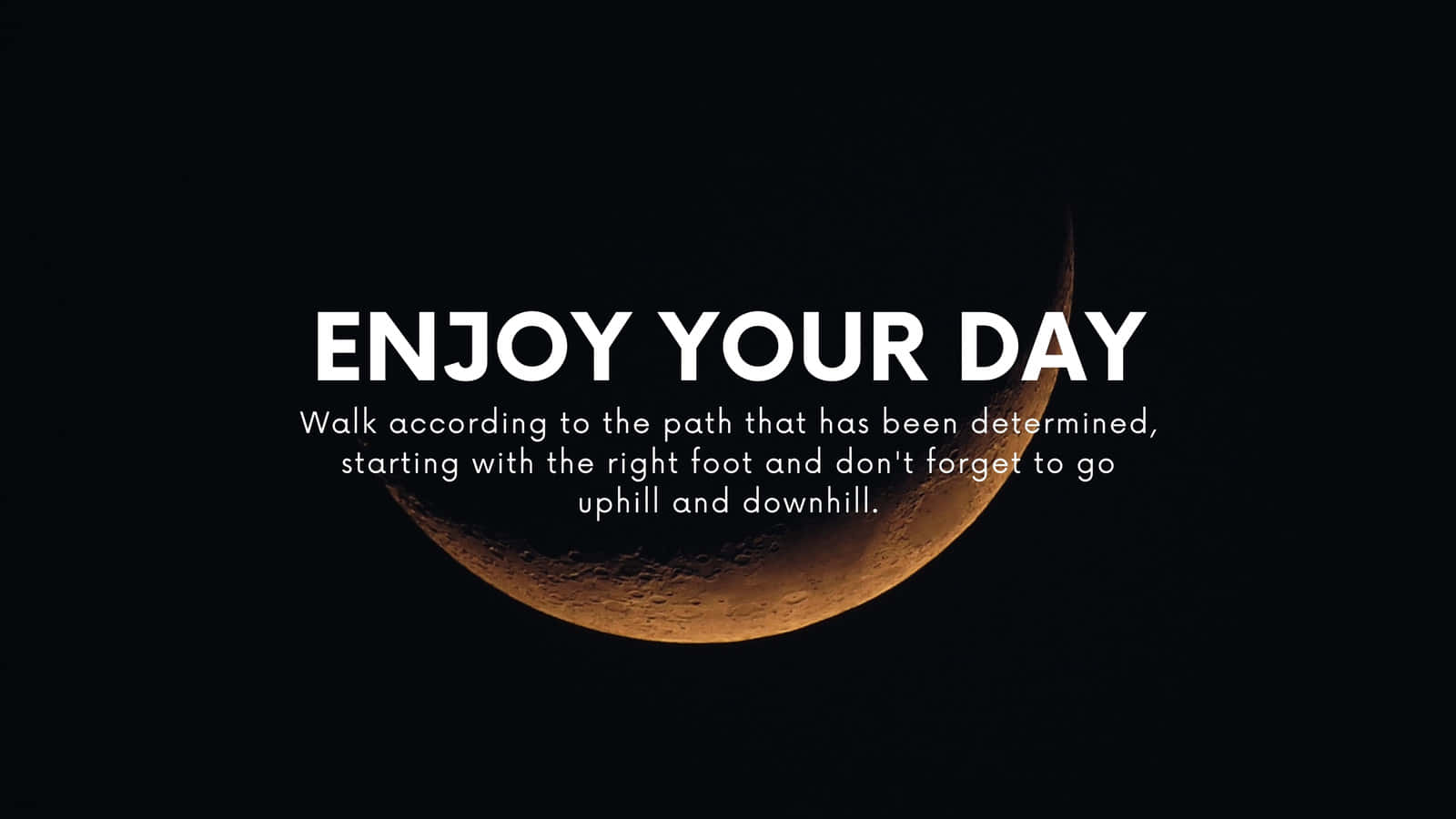 Inspirational Moon Quote Wallpaper