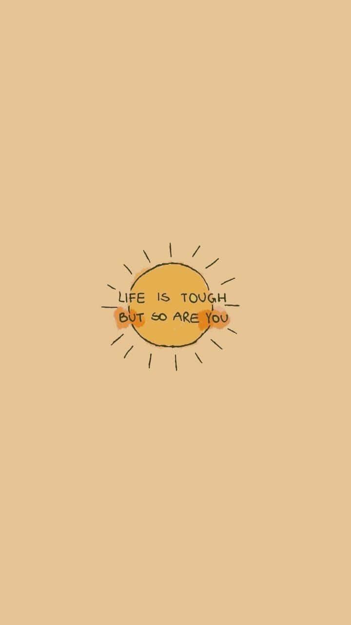 Inspirational Sun Quote Illustration Wallpaper