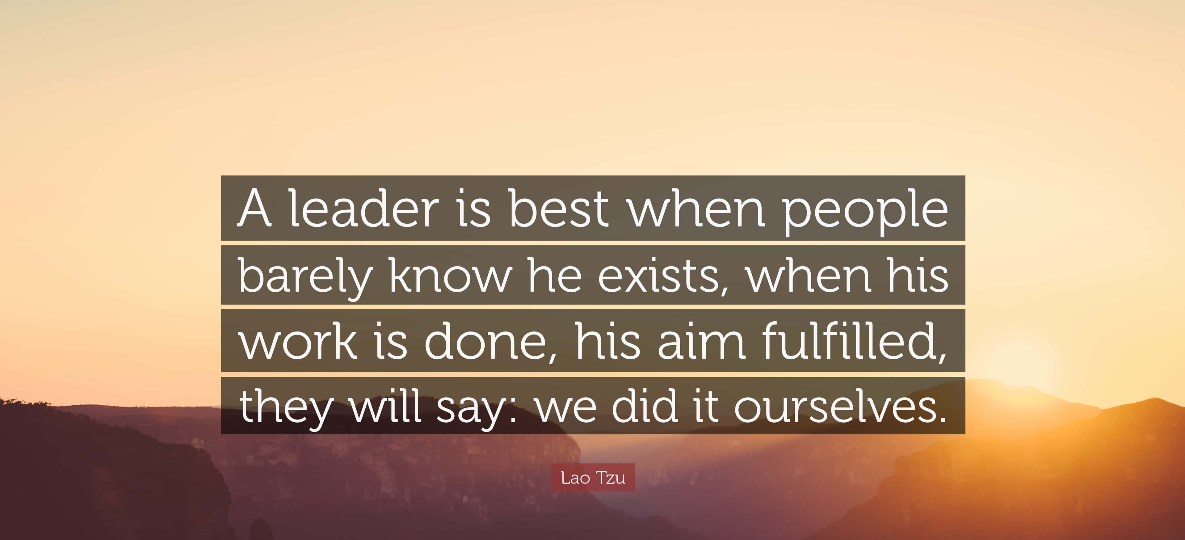 Inspiring Leadership Quote Wallpaper