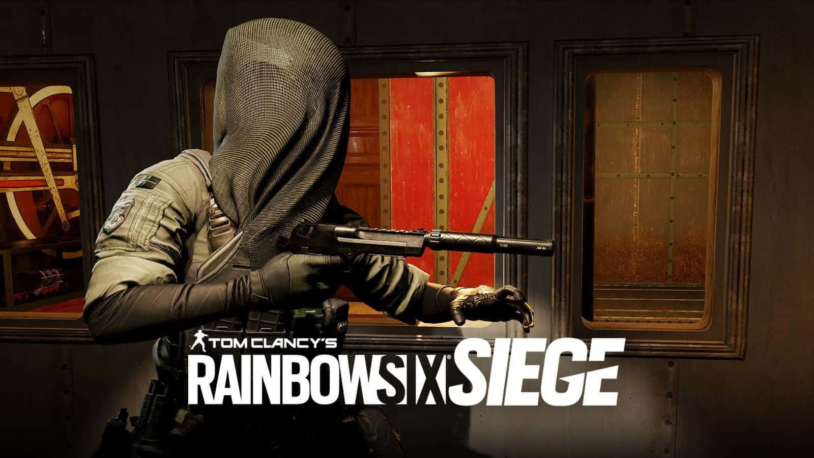 Intense Action Scene Featuring Twitch From Rainbow Six Siege Wallpaper