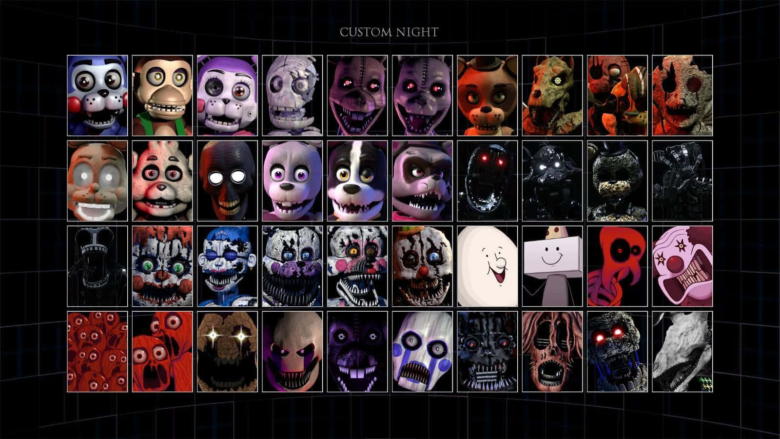 Intense And Action-packed Ultimate Custom Night Game Scene Wallpaper