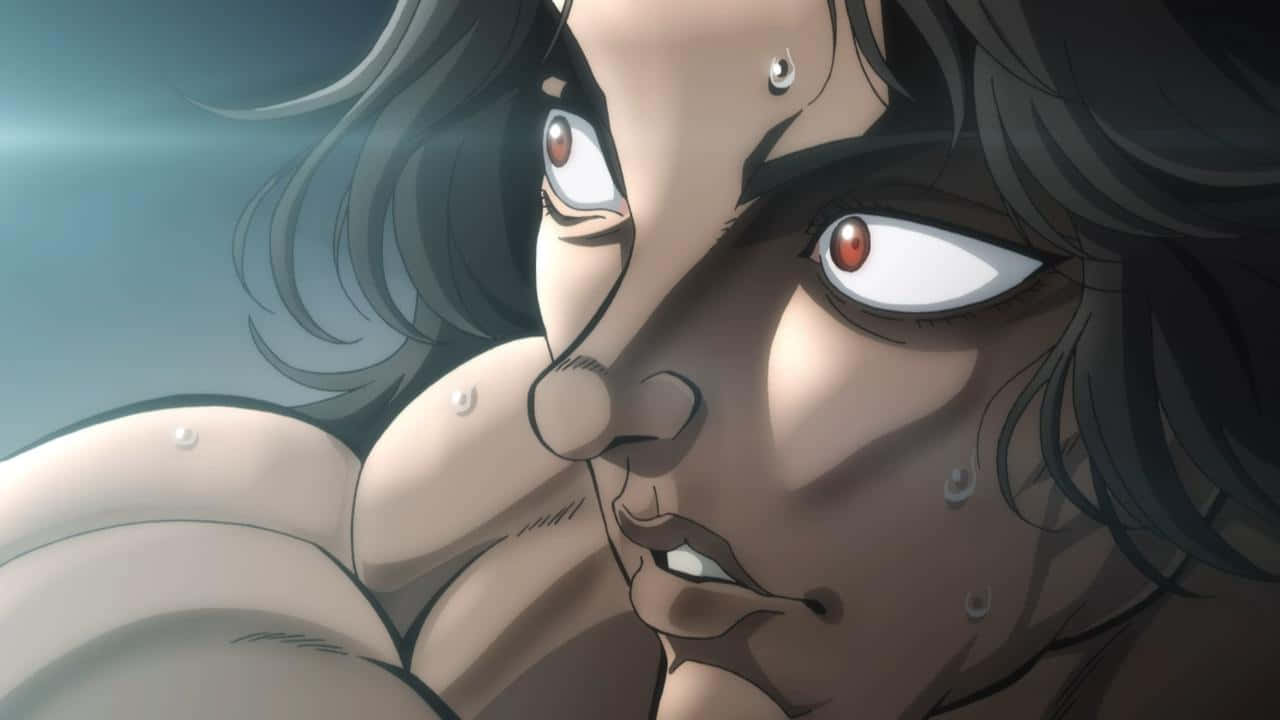 Intense Anime Character Close Up Wallpaper