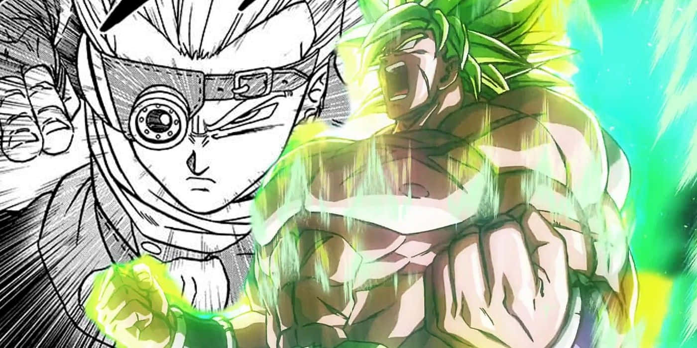 Intense Battle Between Vegeta And Broly Wallpaper