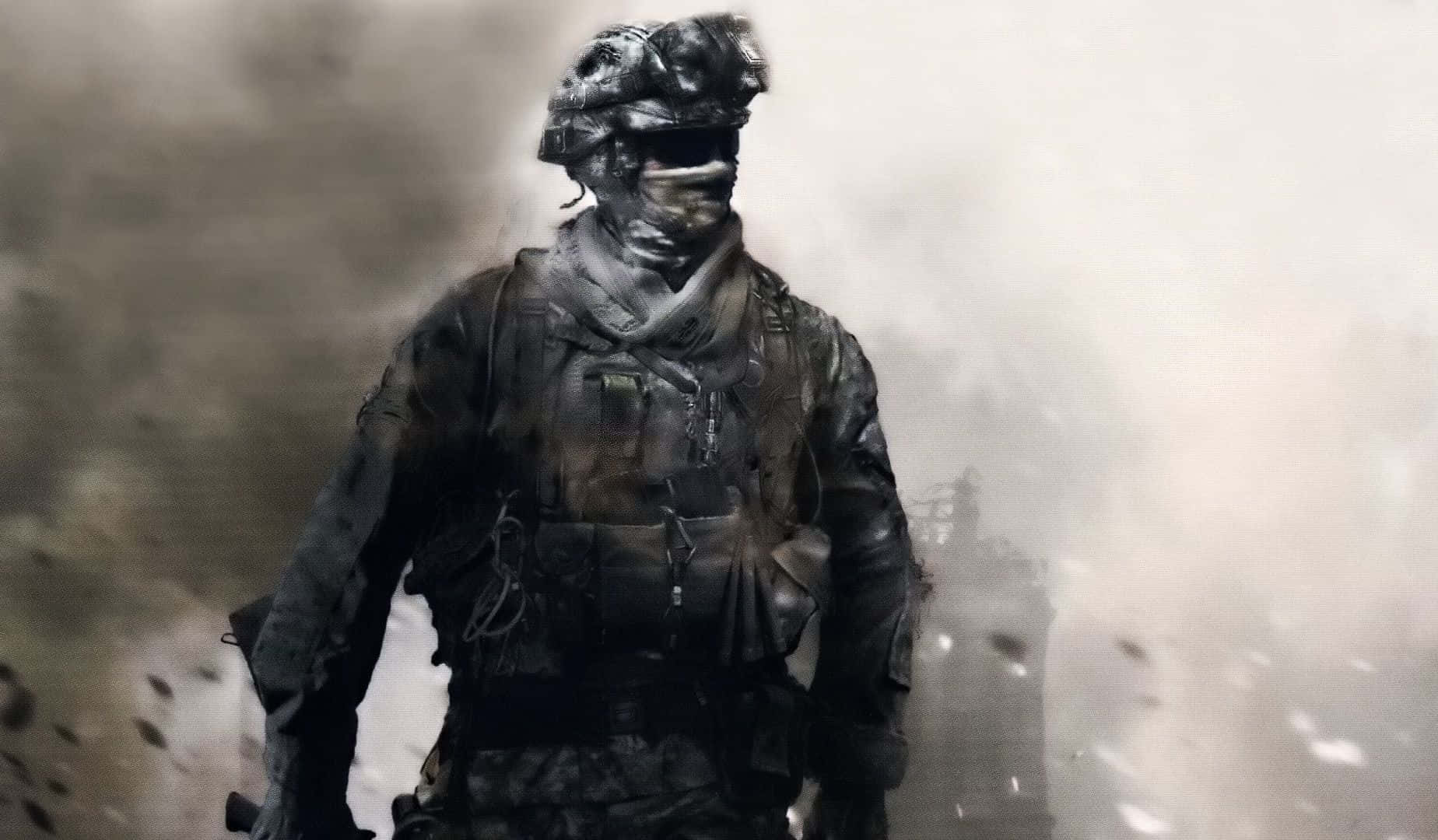 Intense Call Of Duty Soldiers In Action Wallpaper