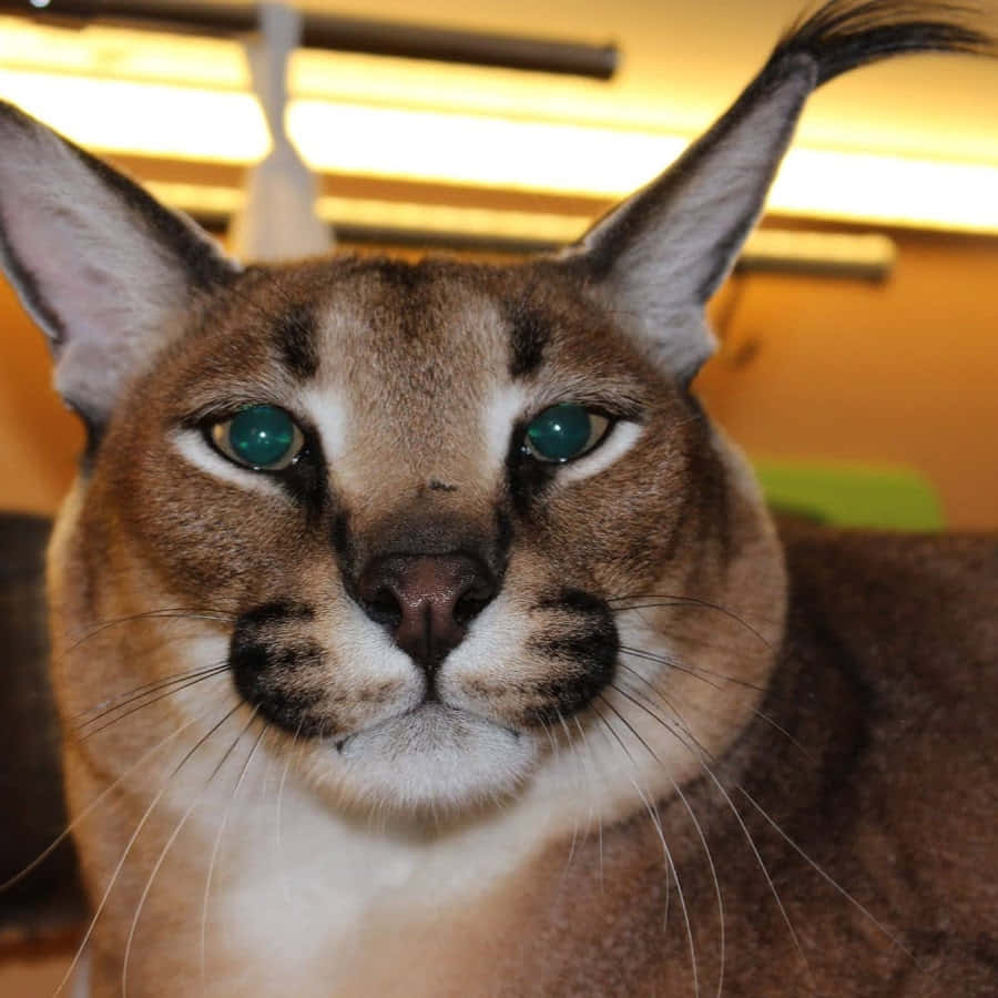 Intense Caracal Stare.jpg Wallpaper