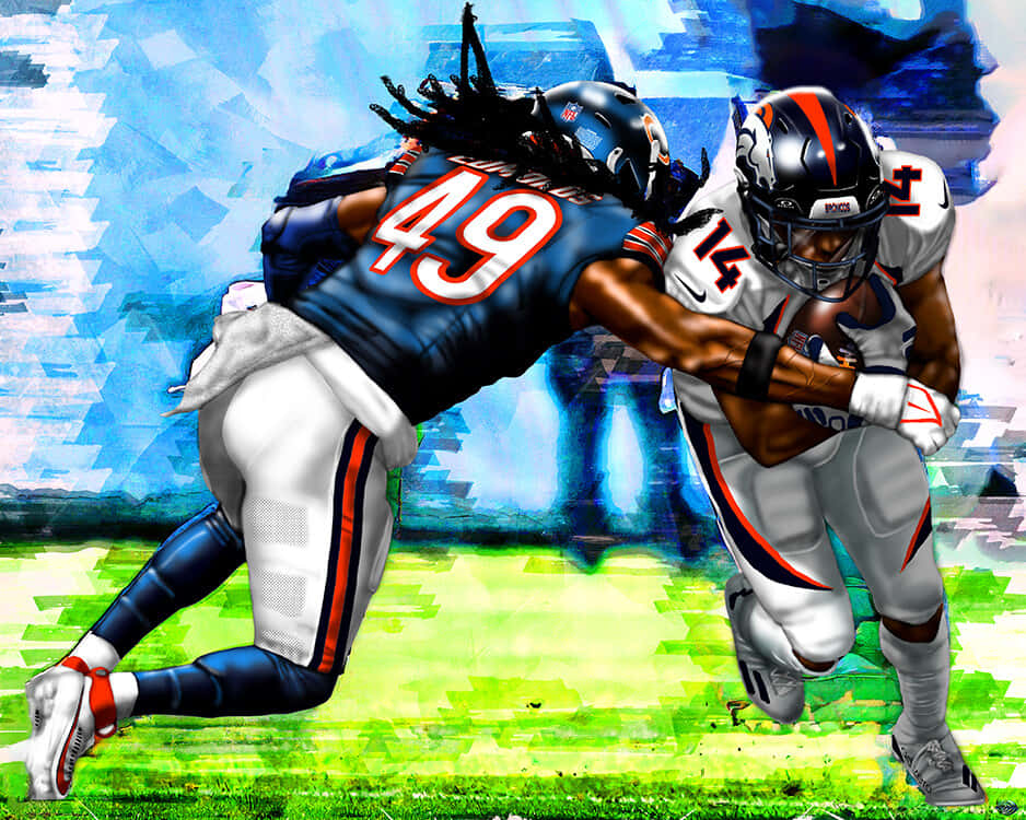 Intense Football Matchup Wallpaper