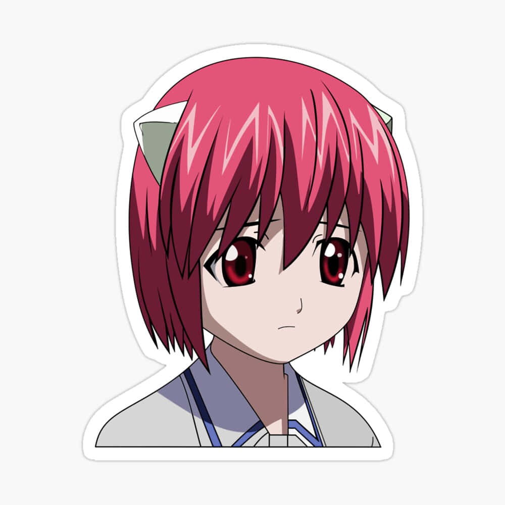 Intense Gaze Of Lucy From Elfen Lied Wallpaper