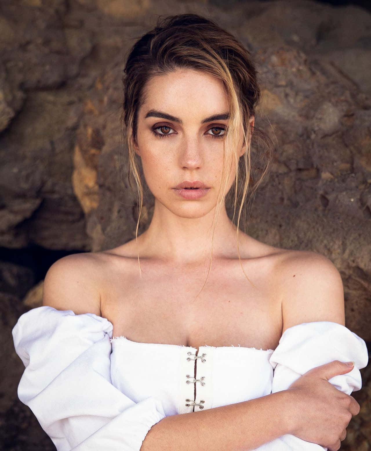 Intense Gaze_ Portrait_ Adelaide Kane Wallpaper