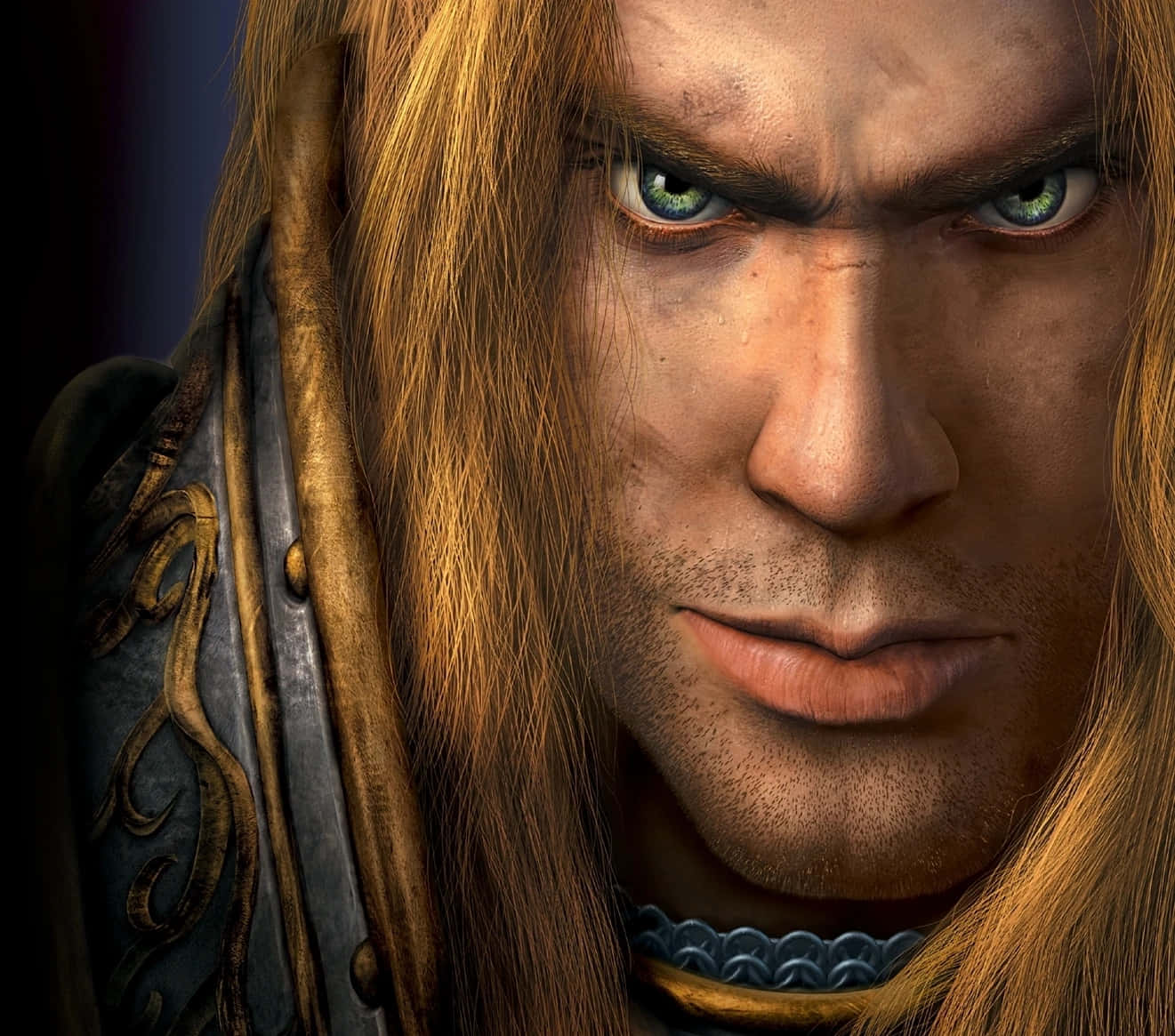 Intense Gaze Prince Arthas Menethil Wallpaper